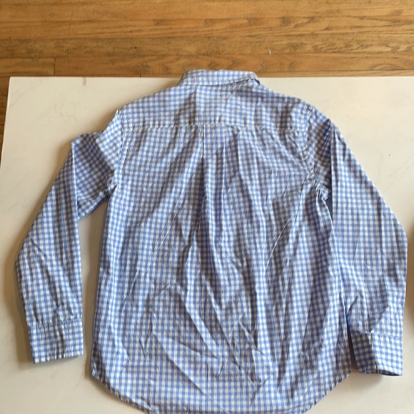 Ralph Lauren checkered blue and white boys long sleeve, size S(8) - Picture 4 of 4